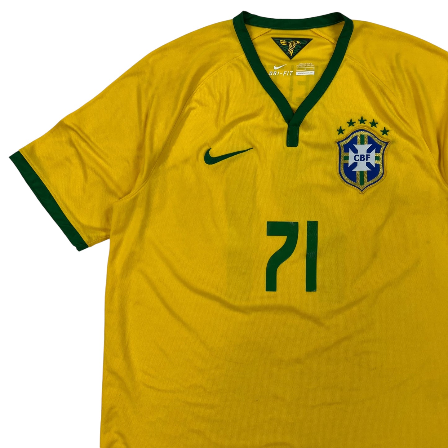 2014 Nike Brazil Kielty World Cup soccer jersey (L)