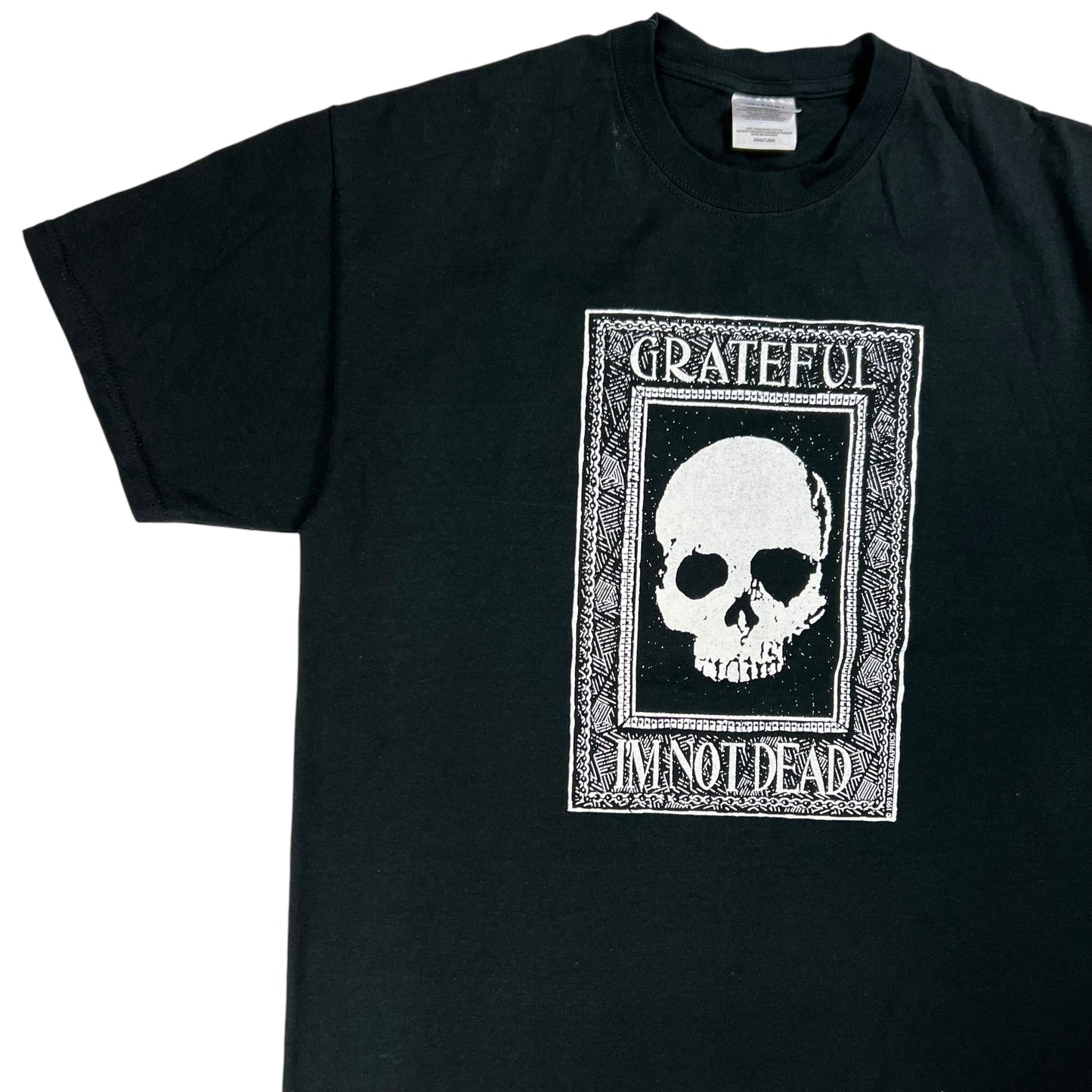 Vintage Y2K Grateful I’m Not Dead biker tee (L)