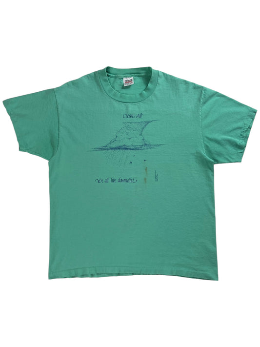 Vintage 1981 Jim Morris Clean Air environmentalism tee (L)