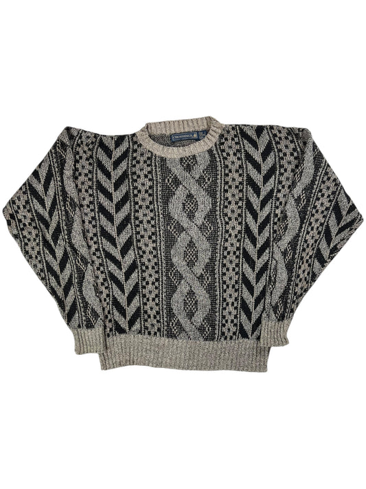 Vintage 90s Crossings abstract sweater (L)