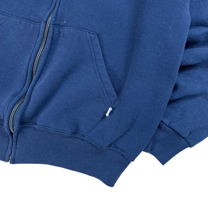 Vintage 90s Russell Athletic navy zip up hoodie (M)