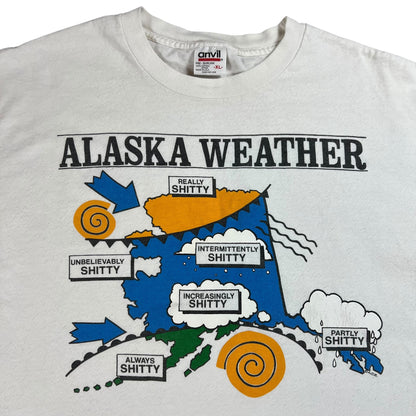 Vintage 90s Alaska shitty Weather tee (XL)