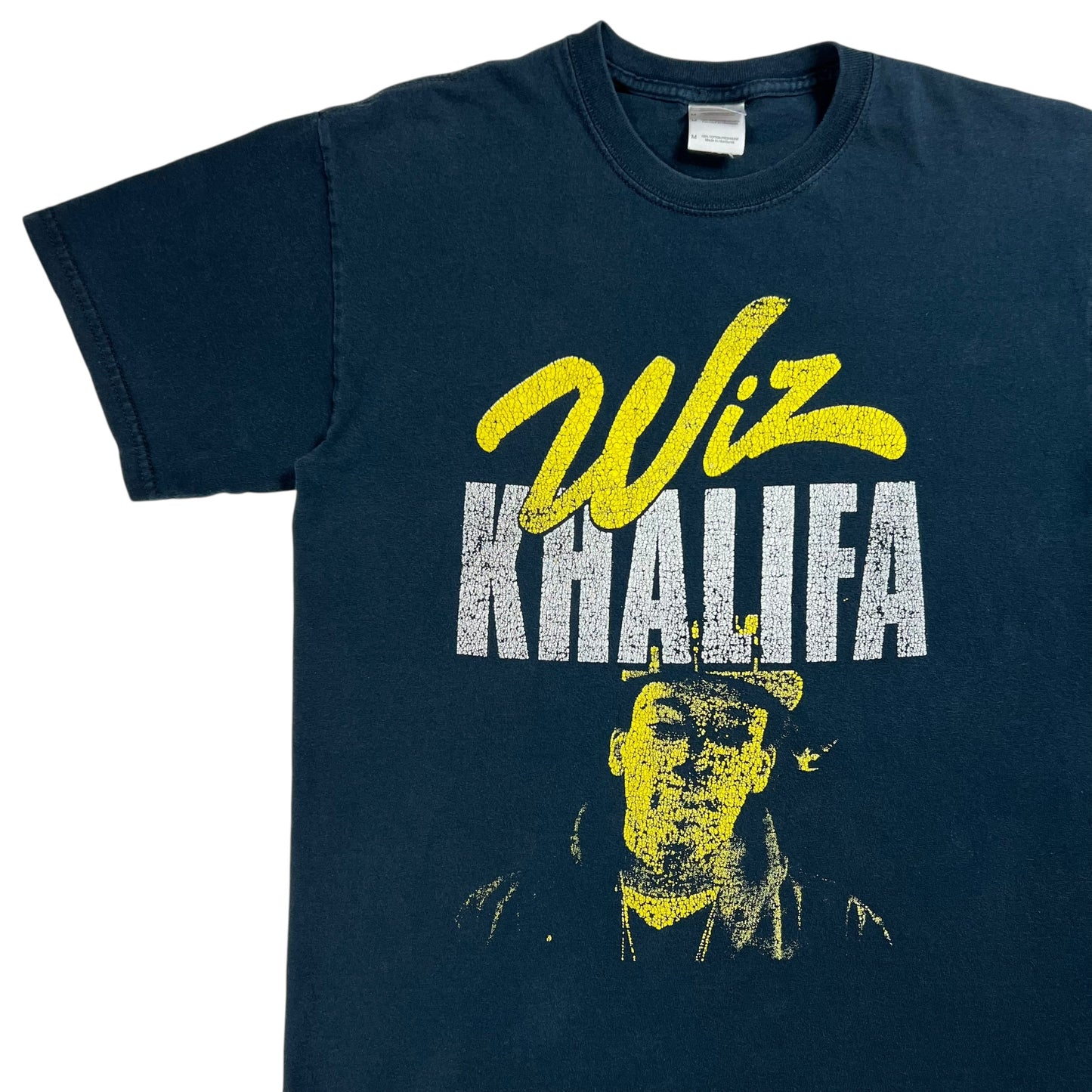 Y2K Wiz Khalifa faded rap tee (M)