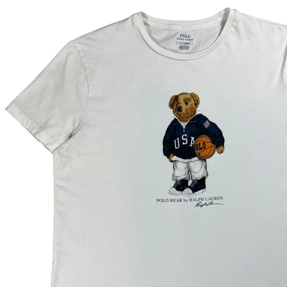 Y2K Polo Ralph Lauren Polo Bear basketball tee (L)