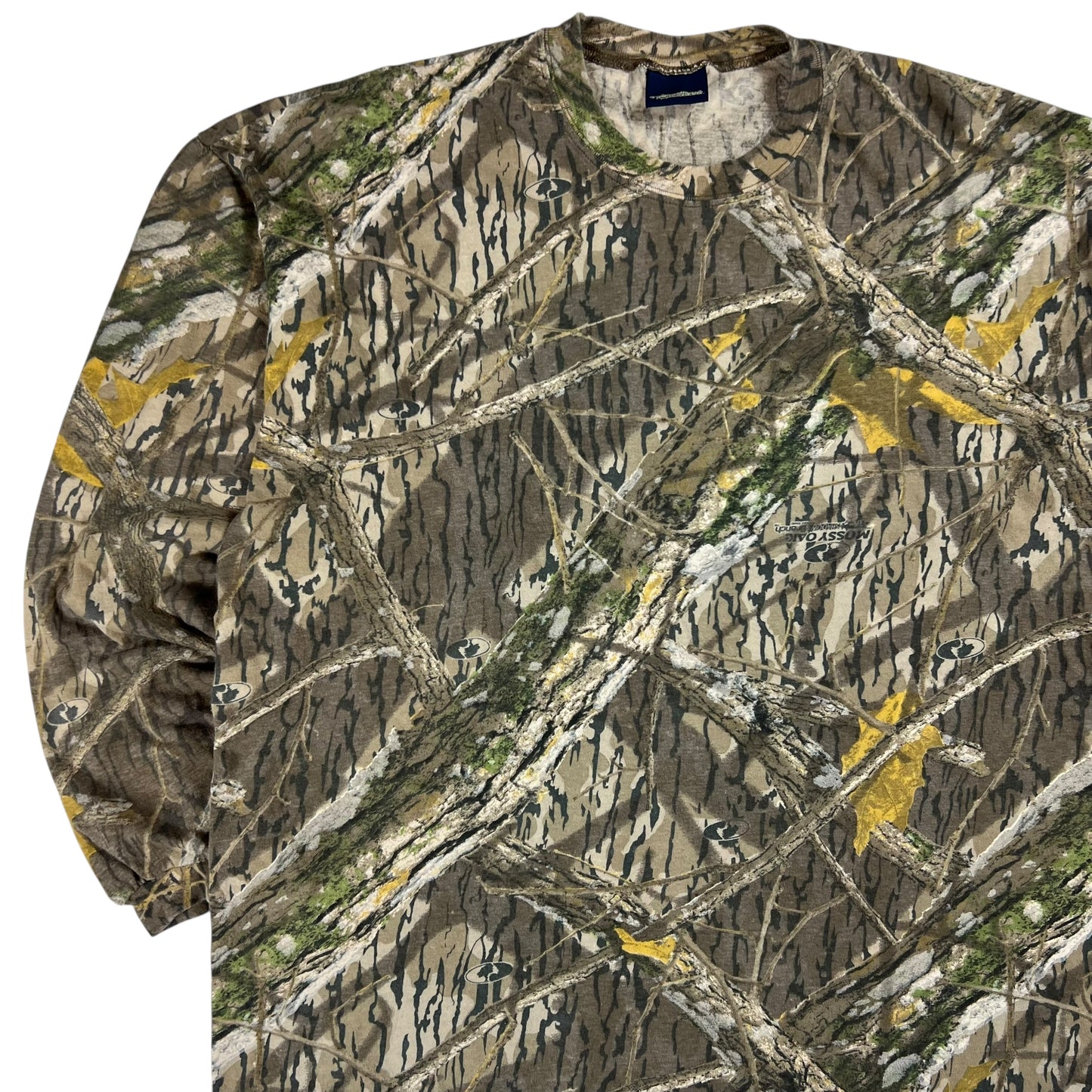 Vintage 90s Mossy Oak Camouflage long sleeve shirt (XL)