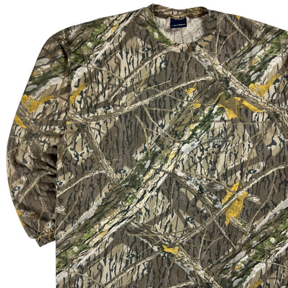Vintage 90s Mossy Oak Camouflage long sleeve shirt (XL)