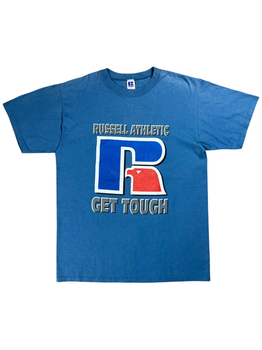 Vintage 90s Russell Athletic Get Tough promo shirt shirt tee (L)