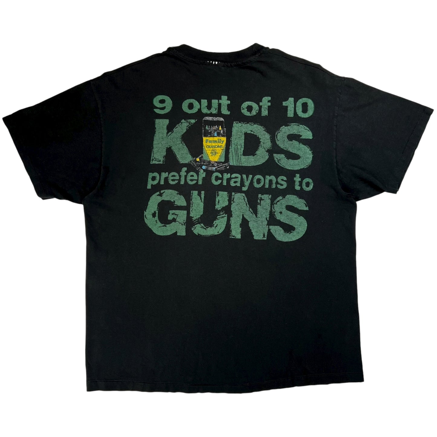 Vintage 1992 Pearl Jam Choices Crayons Gun faded band tee (XL)