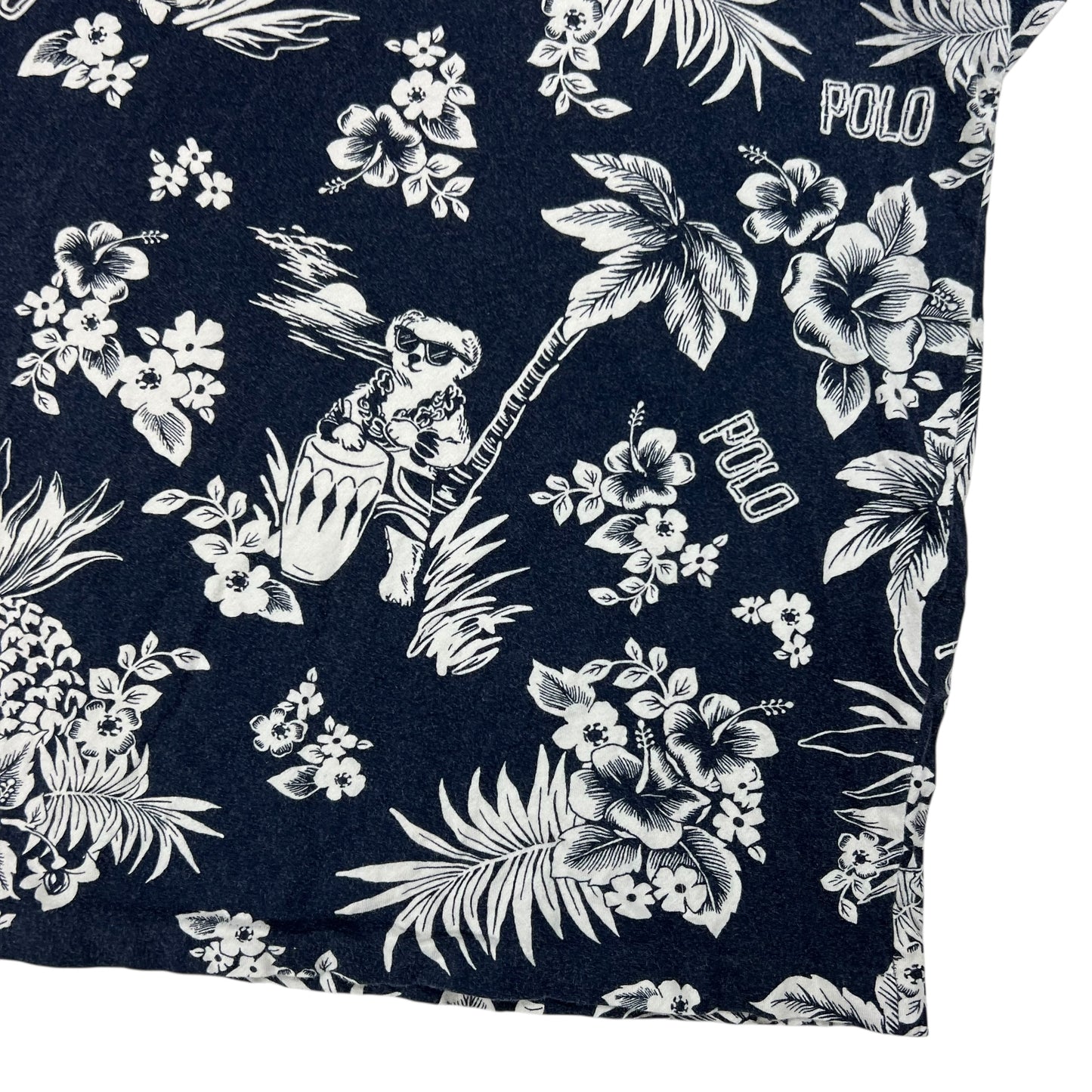 Y2K Polo Ralph Lauren Polo Bear all over print pocket tee (L)