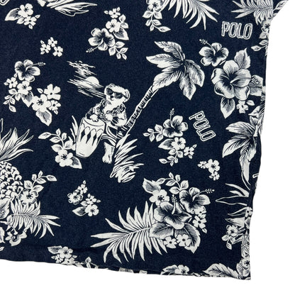 Y2K Polo Ralph Lauren Polo Bear all over print pocket tee (L)