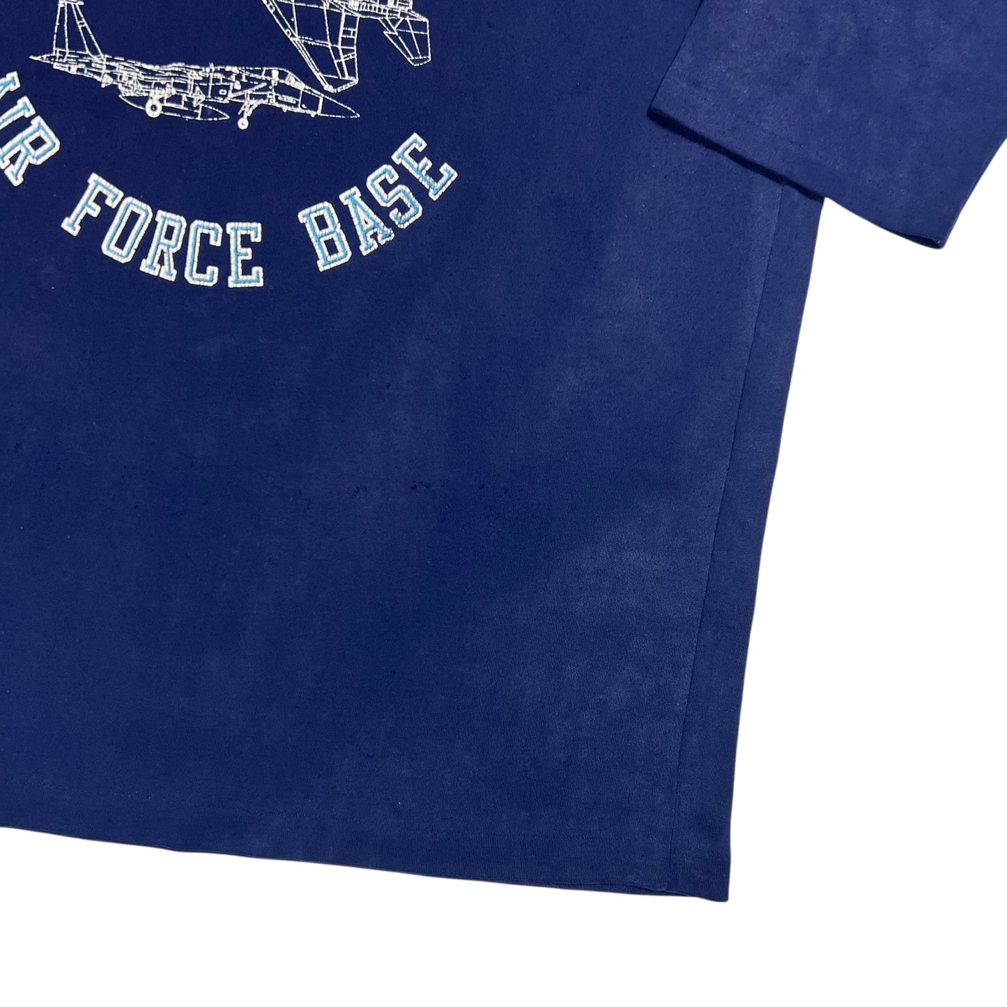Vintage 80s Wright Patterson Air Force Base faded raglan tee (M)