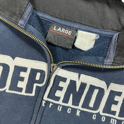 Vintage Y2K Independent Truck Company faded skate hoodie (L)