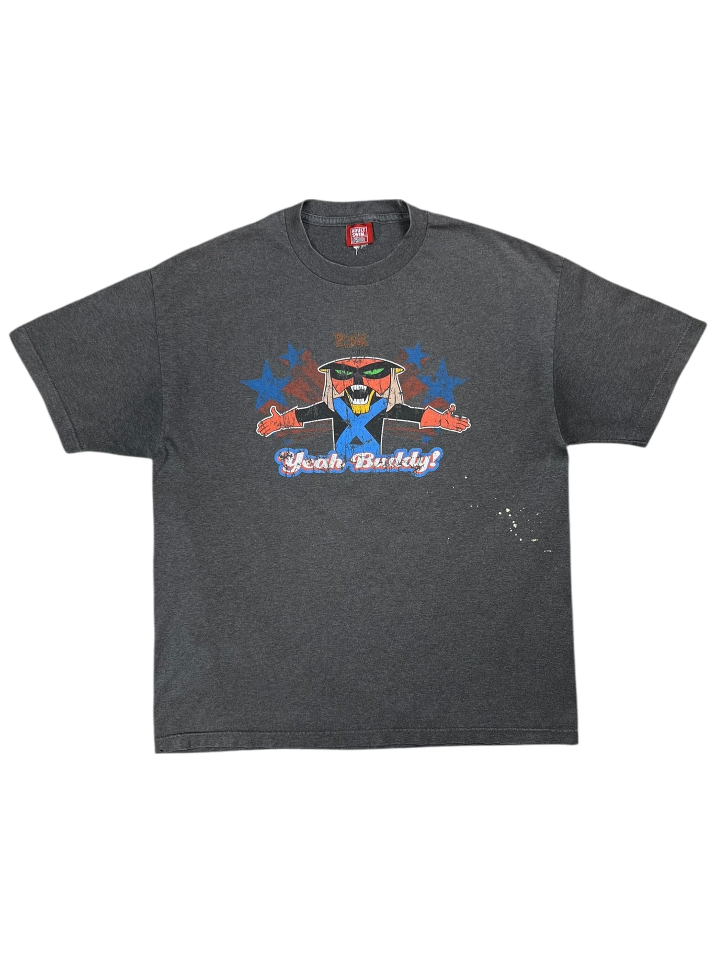 Vintage 2003 Cartoon Network The Brak Show Yeah Buddy! Adult swim faded tee (L/XL)