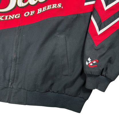 Vintage Y2K NASCAR Dale Earnhardt Jr. Budweiser racing jacket (XXL)
