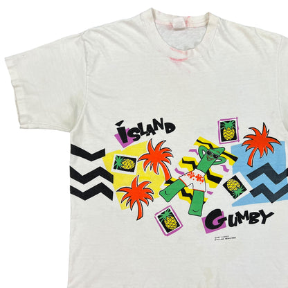 Vintage 1986 Island Gumby wrap around tee (L)