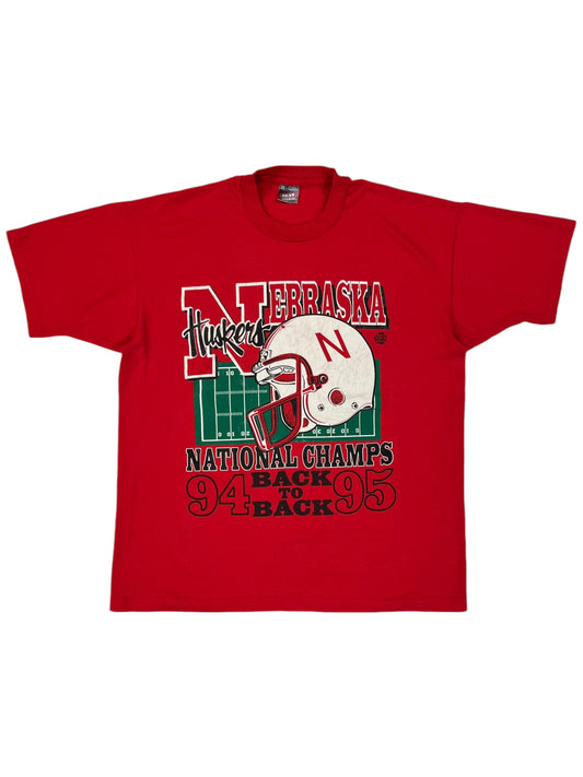 Vintage 1995 Nebraska Corn Huskers National Champs tee (XL)