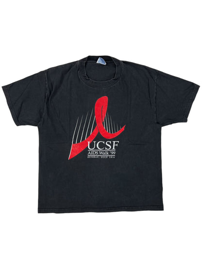 Vintage 1999 UCSF AIDS Walk tee (L)