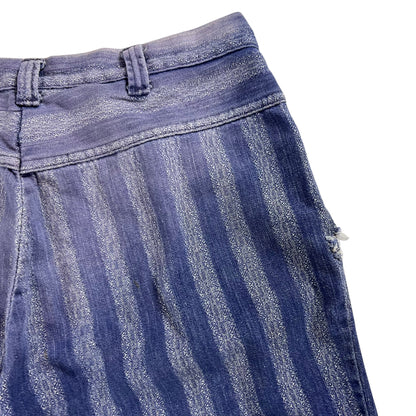 Vintage 1970s faded striped cut off shorts (31)