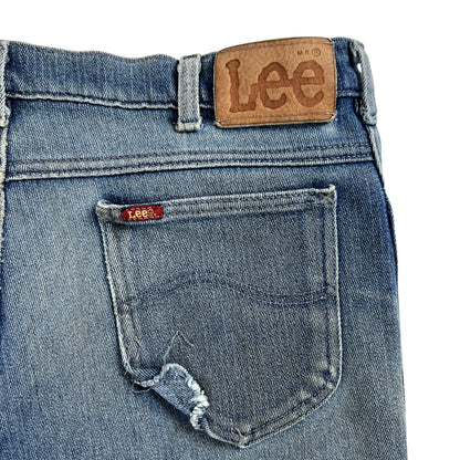 Vintage 90s Lee piped faded jeans (35x27)
