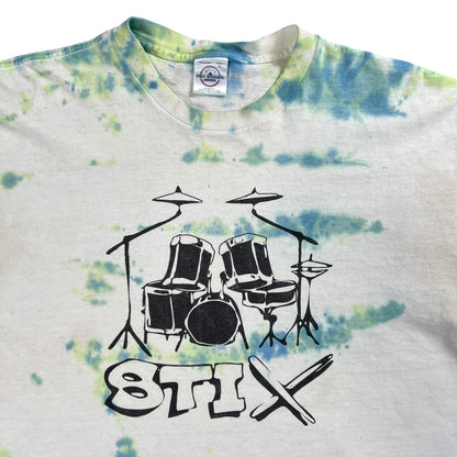 Vintage Y2K Drums STIX tie dye tee (XL)