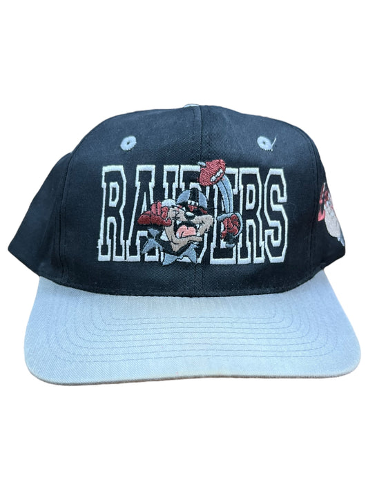 Vintage 1993 Oakland Raiders Looney Tunes Taz Tasmanian Devil SnapBack