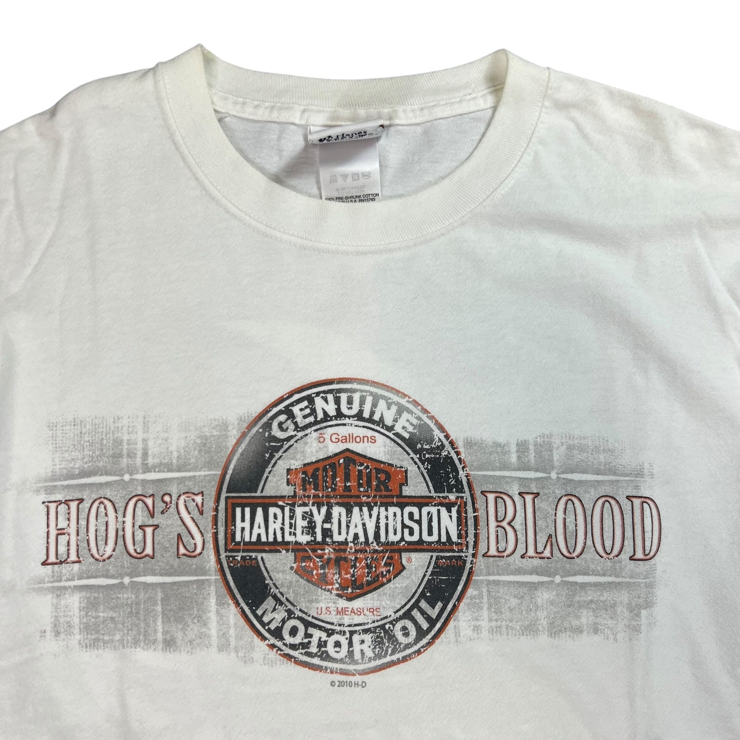 2010 Harley Davidson Motorcycles Hog’s Blood long sleeve print shirt (L)