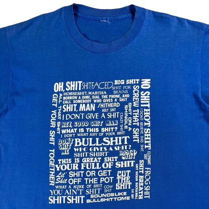 Vintage 80s everything’s shit raunchy tee (M)