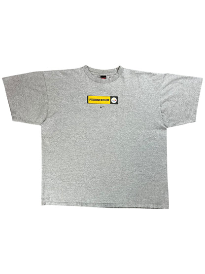 Vintage Y2K Nike Pittsburgh Steelers center swoosh tee (XXL)