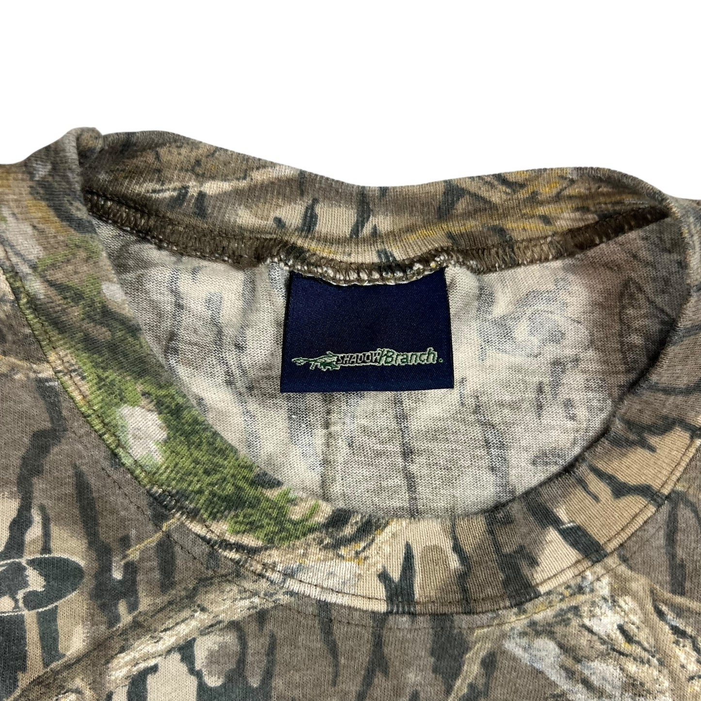 Vintage 90s Mossy Oak Camouflage long sleeve shirt (XL)