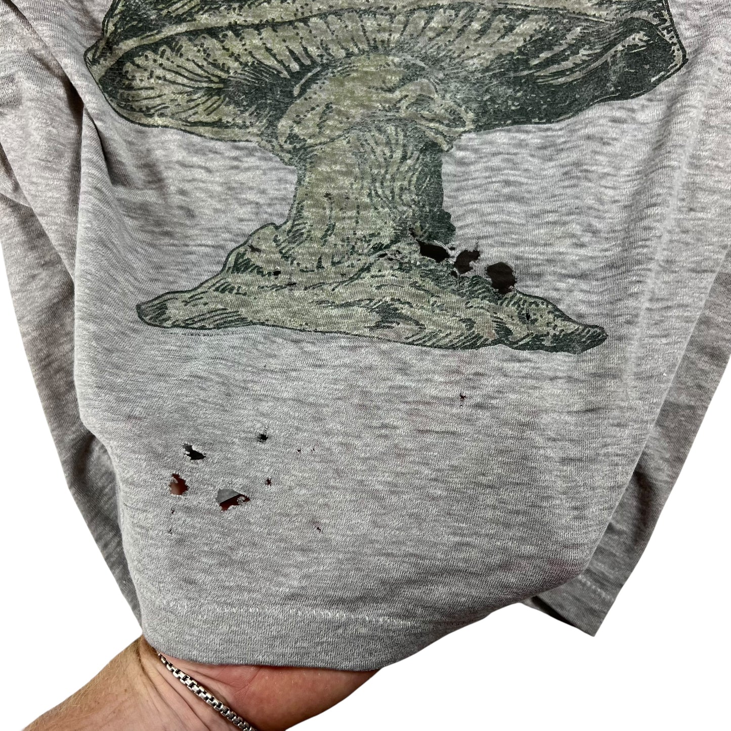 Vintage 90s The Allman Brothers Band threadbare distressed band tee (L)