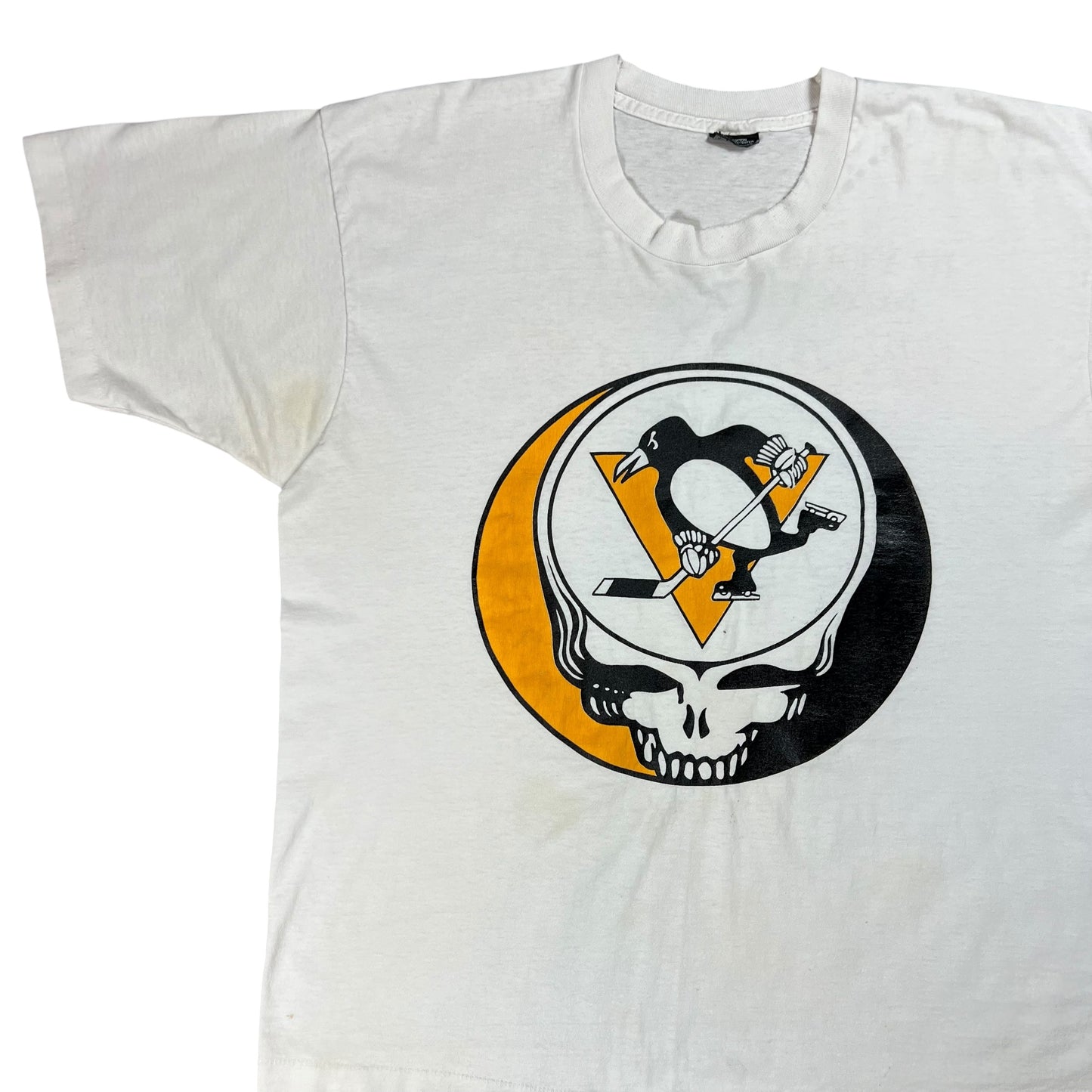 Vintage 1991 Grateful Dead Pittsburgh Penguins Stanley Cup champs Ripple band lot tee (XL)