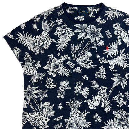 Y2K Polo Ralph Lauren Polo Bear all over print pocket tee (L)