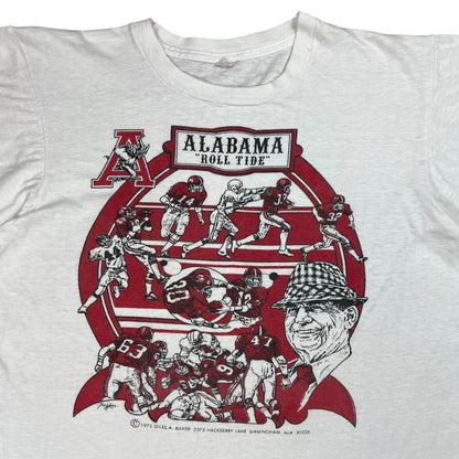 Vintage 1975 University of Alabama Football Crimson Tide Bear Bryant tee (M)