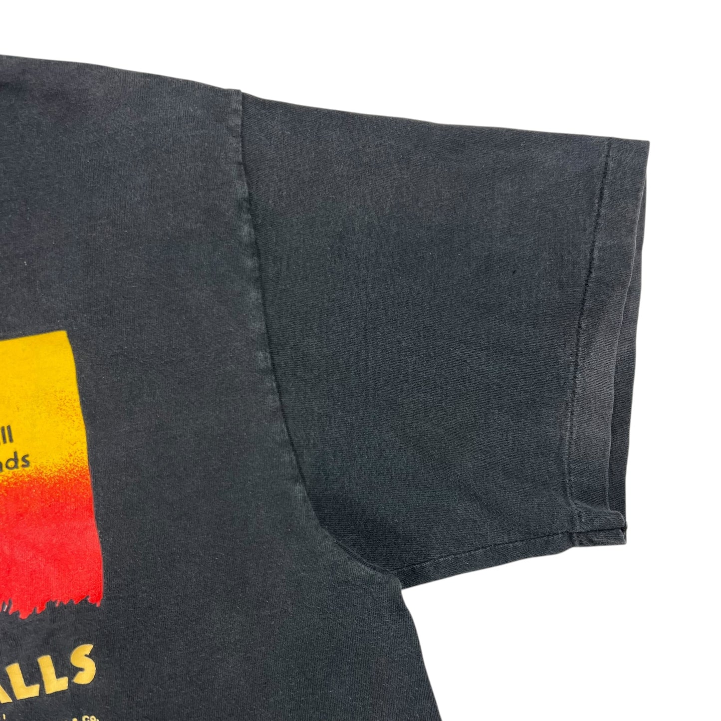 Vintage 1992 Levi’s Levi Strauss Overalls Cowboy faded denim promo tee (L)