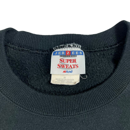 Vintage 90s RIDIN’ WITH THE MOST HIGH JESUS CHRIST Soul Patrol biker cropped crewneck (XL)