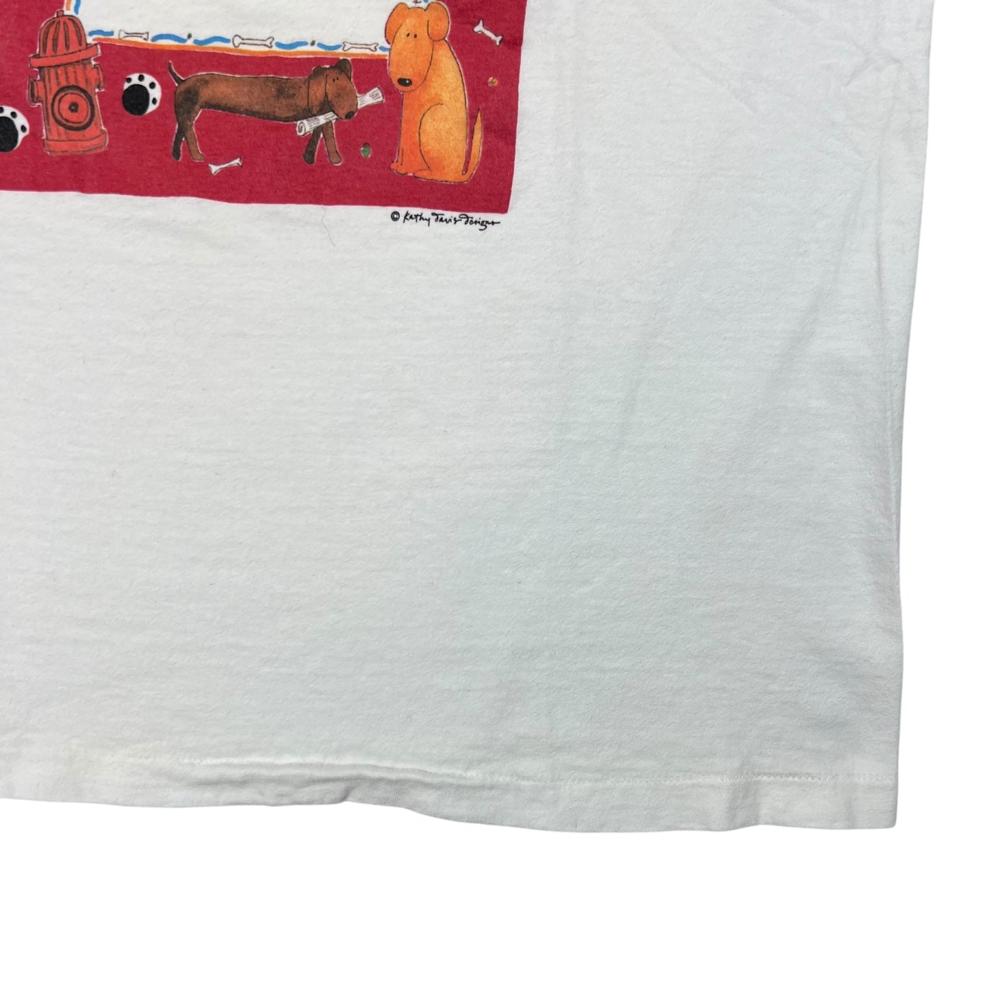 Vintage 90s One can never have too many dogs art tee (XL)