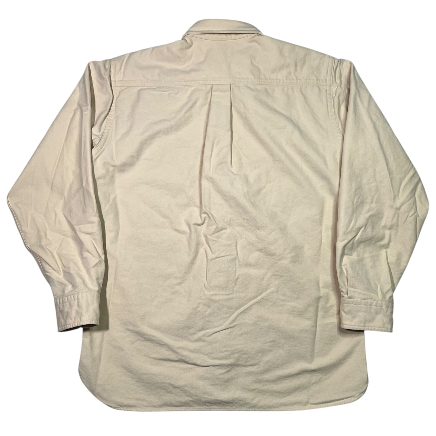 Vintage 90s L.L. Bean cream chamois button up shirt (M)