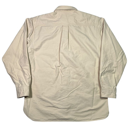 Vintage 90s L.L. Bean cream chamois button up shirt (M)