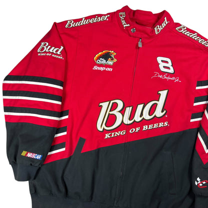 Vintage Y2K NASCAR Dale Earnhardt Jr. Budweiser racing jacket (XXL)