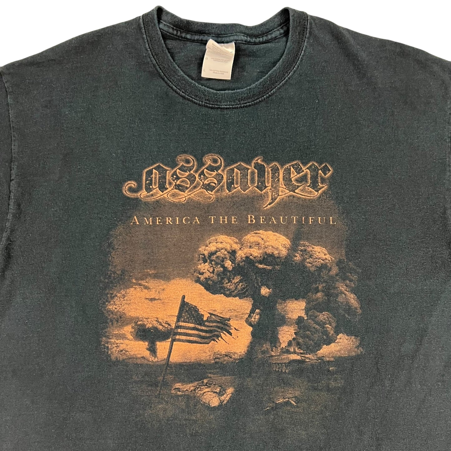 Y2K Assayer America The Beautiful Metal band tee (L)