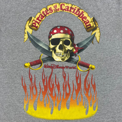 Vintage Y2K Disney Pirates of the Caribbean flame tee (XXL)