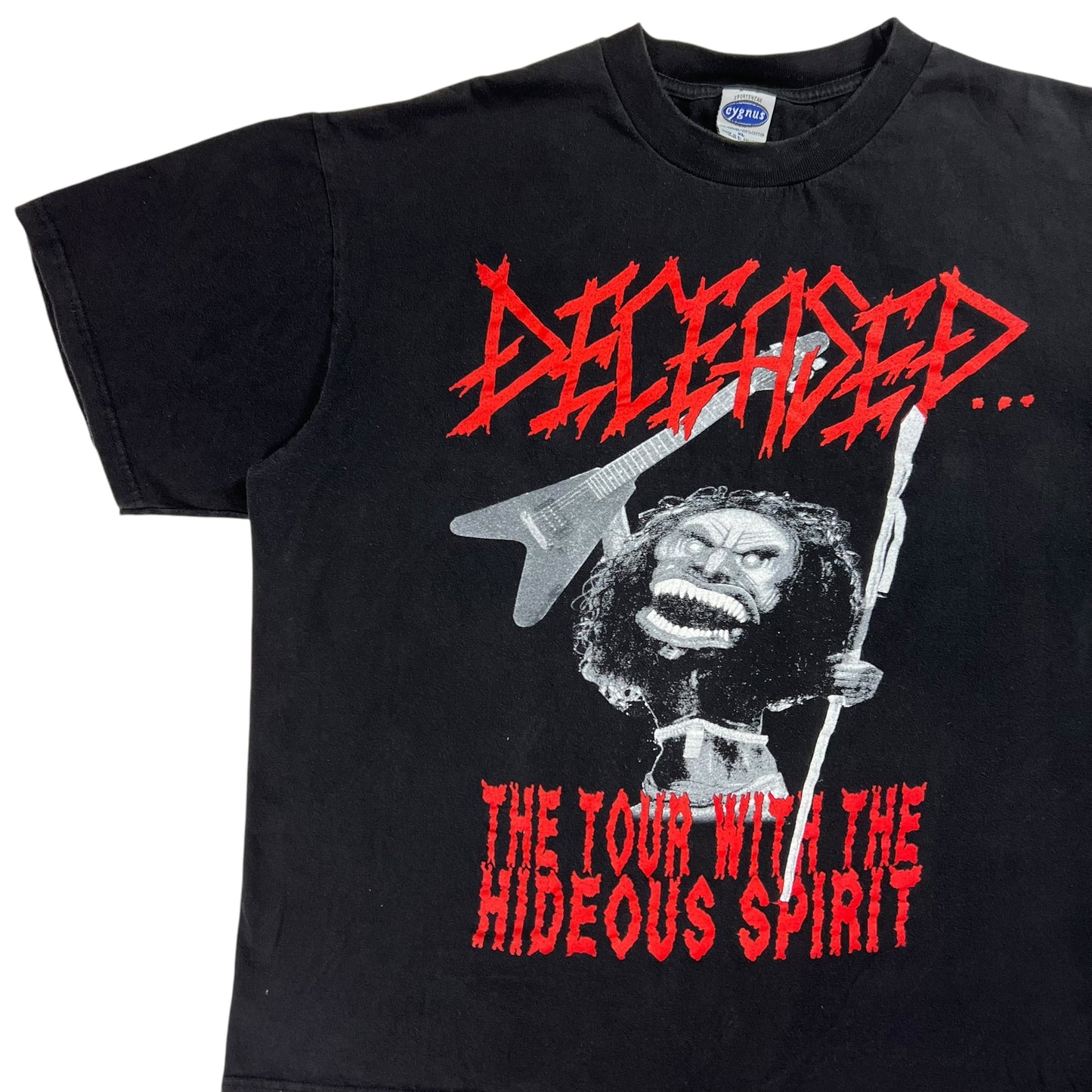 Vintage 90s Deceased The Tour With The Hideous Spirit band tee (XL)