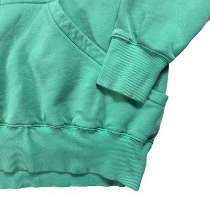 Y2K Nike Center swoosh turquoise hoodie (S/M)