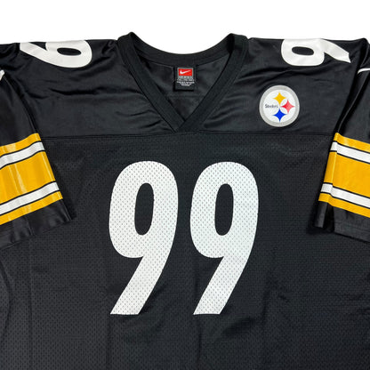 Vintage 90s Nike Pittsburgh Steelers Levon Kirkland NFL jersey (XL)