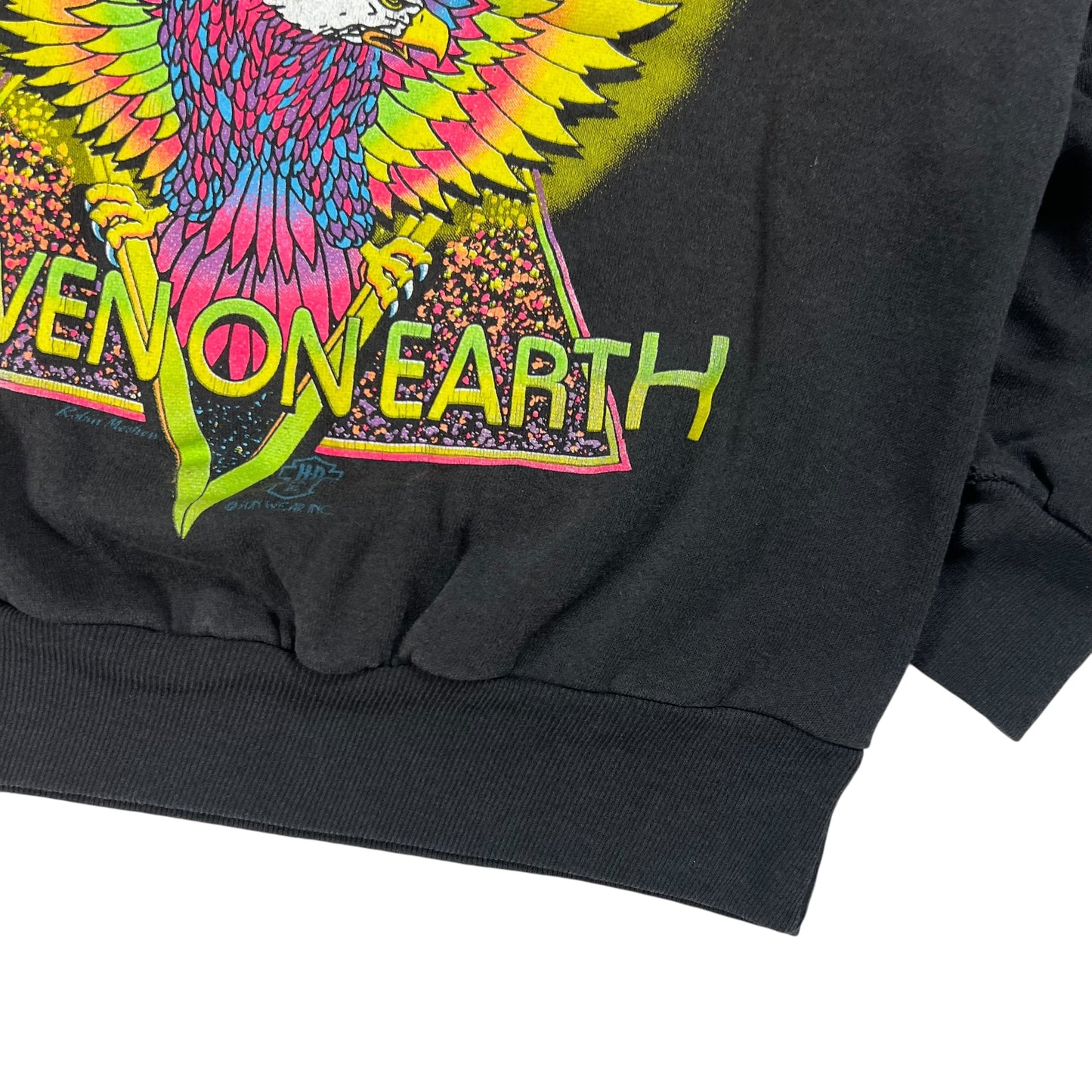 Vintage 80s Harley Davidson Motorcycles Heaven On Earth crewneck (S)