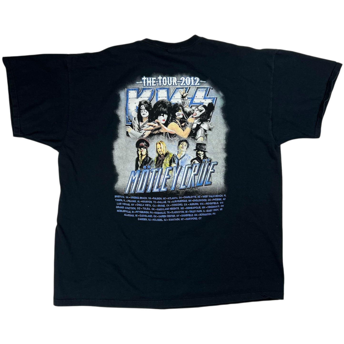 2012 KISS Motley Crue concert band tee (XL)