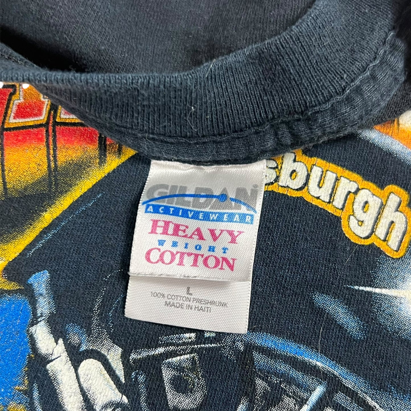 Vintage 2005 Pittsburgh Steelers Champions of the world faded tee (L)