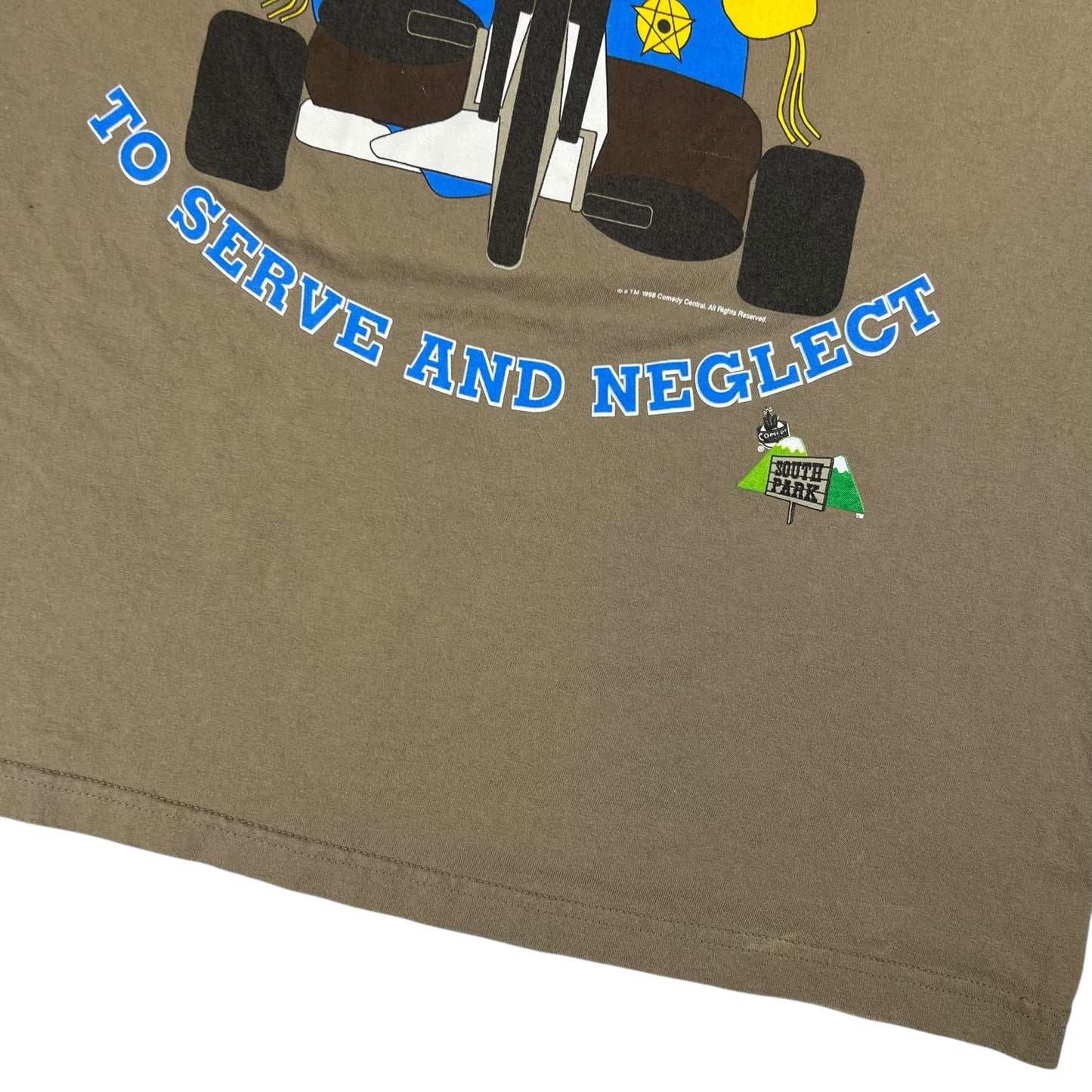 Vintage 1998 South Park To Serve and Neglect cartoon tee (XL)