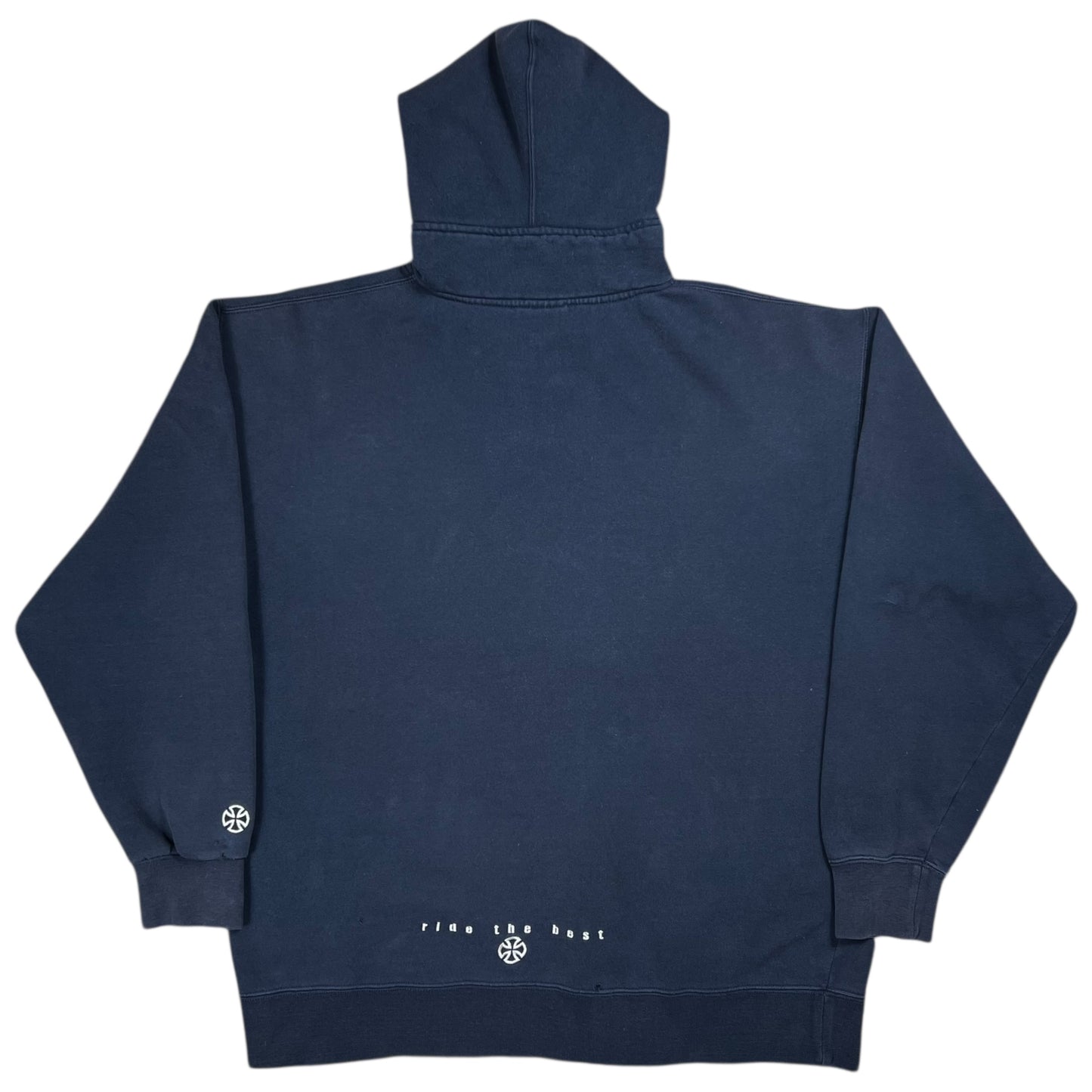 Vintage Y2K Independent Truck Company faded skate hoodie (L)