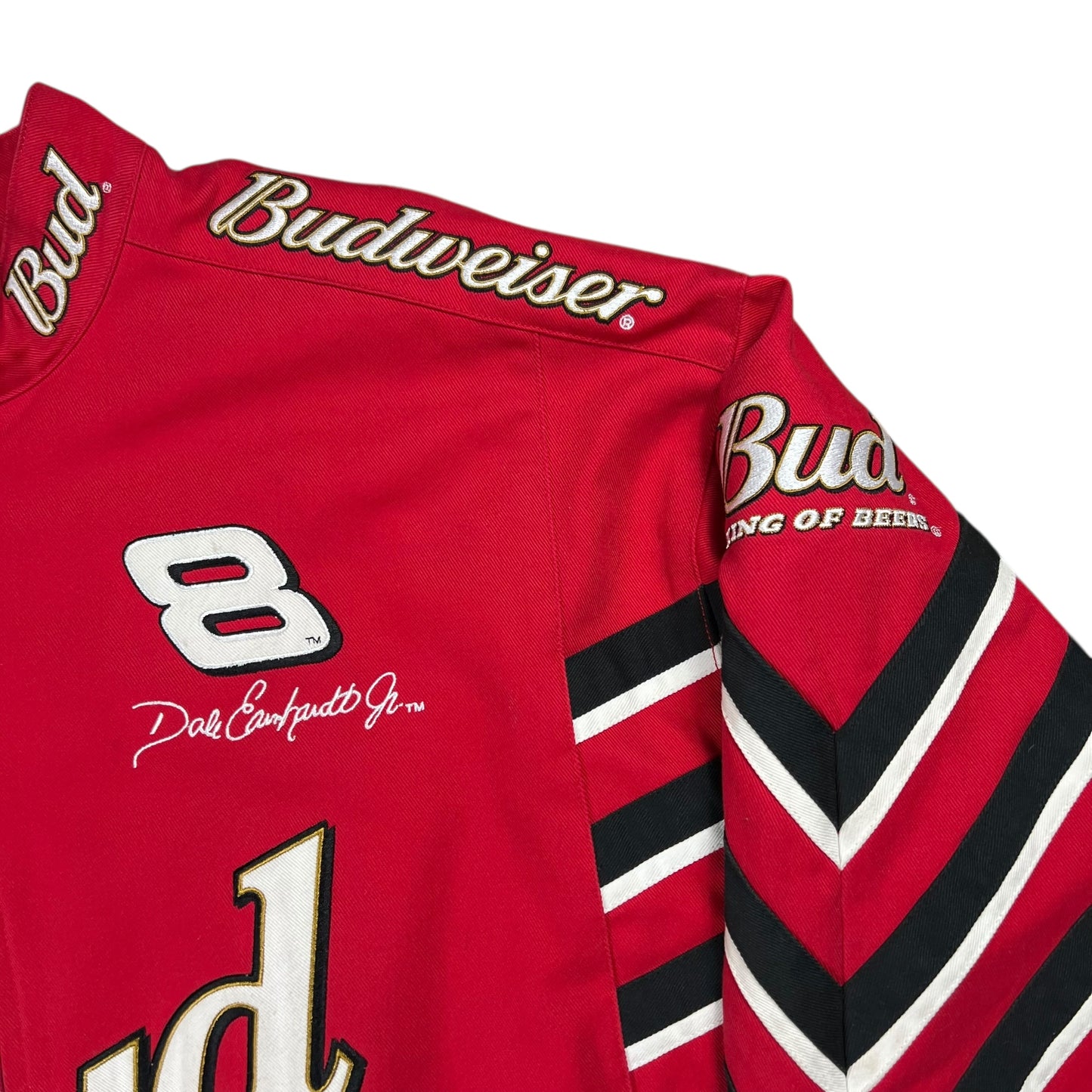 Vintage Y2K NASCAR Dale Earnhardt Jr. Budweiser racing jacket (XXL)